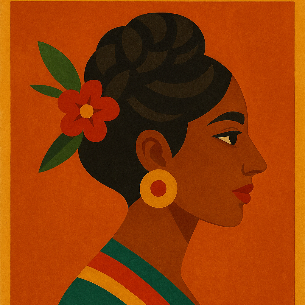 Vibrant art print with ‘Mexico’ in bold type, surrounded by symbolic illustrations — artwork celebrating culture, identity, and pride.