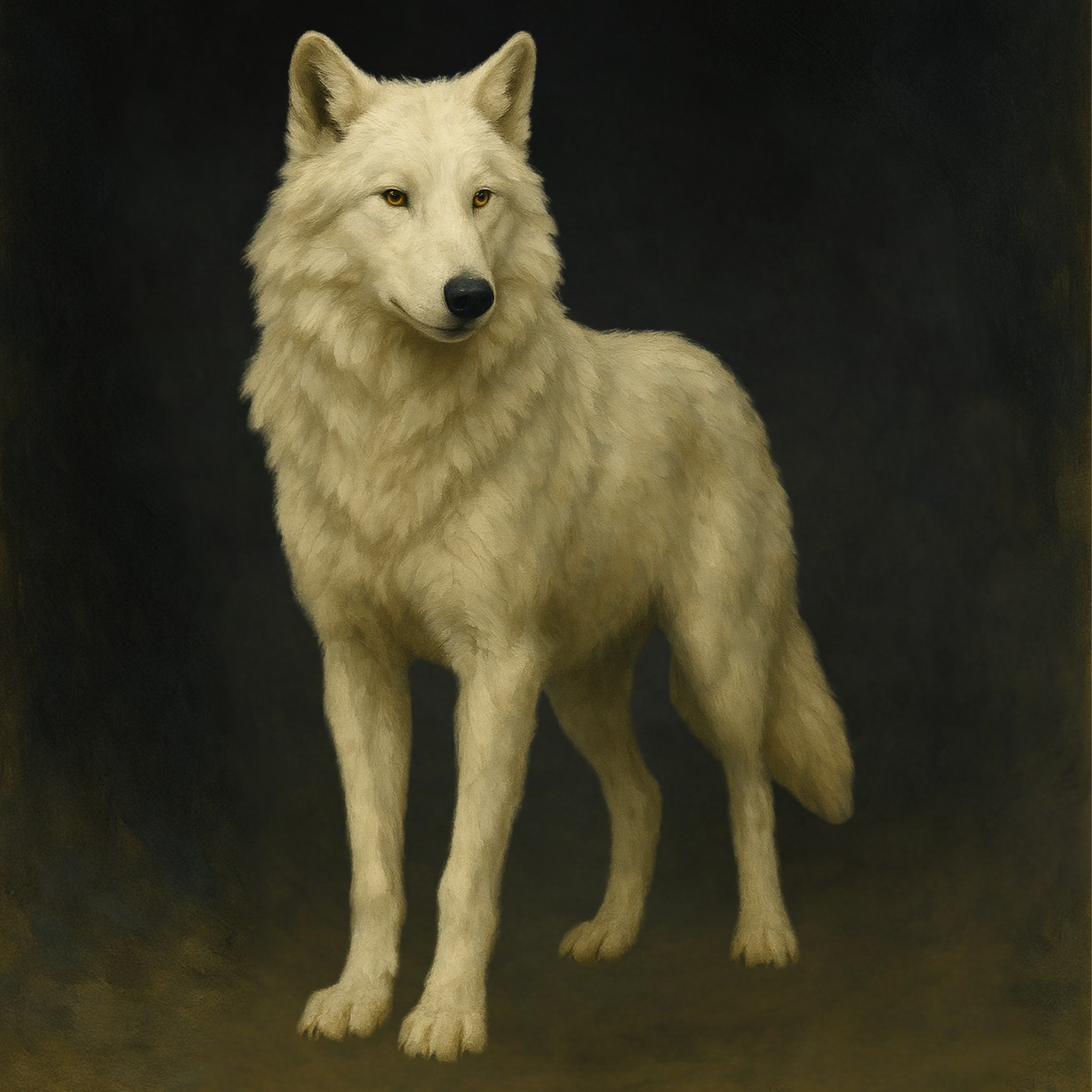 Dark-toned artwork with elegant contrast and soft details — sophisticated print with a dramatic, high-end visual feel.