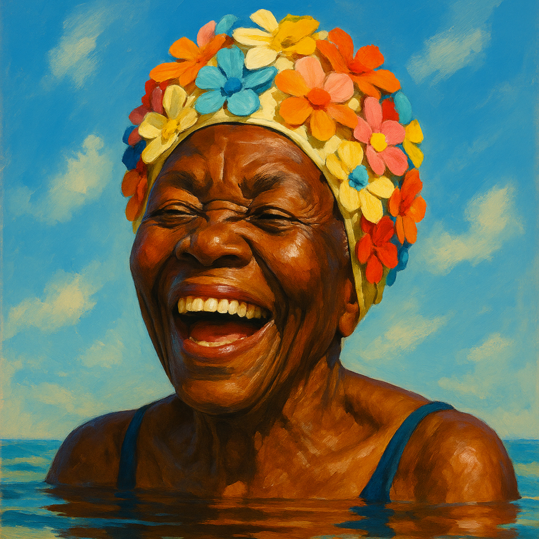 Vibrant and colourful abstract art with bold shapes and energetic composition — joyful wall art for bright, uplifting interiors.